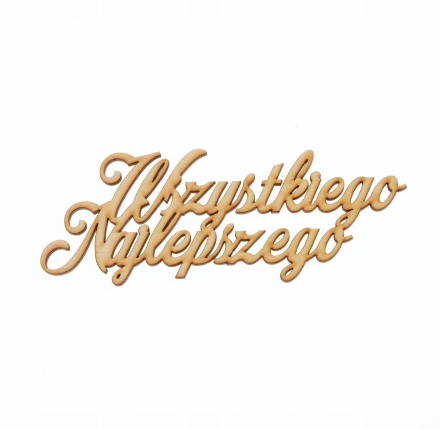 Napis "Wszystkiego Najlepszego" 