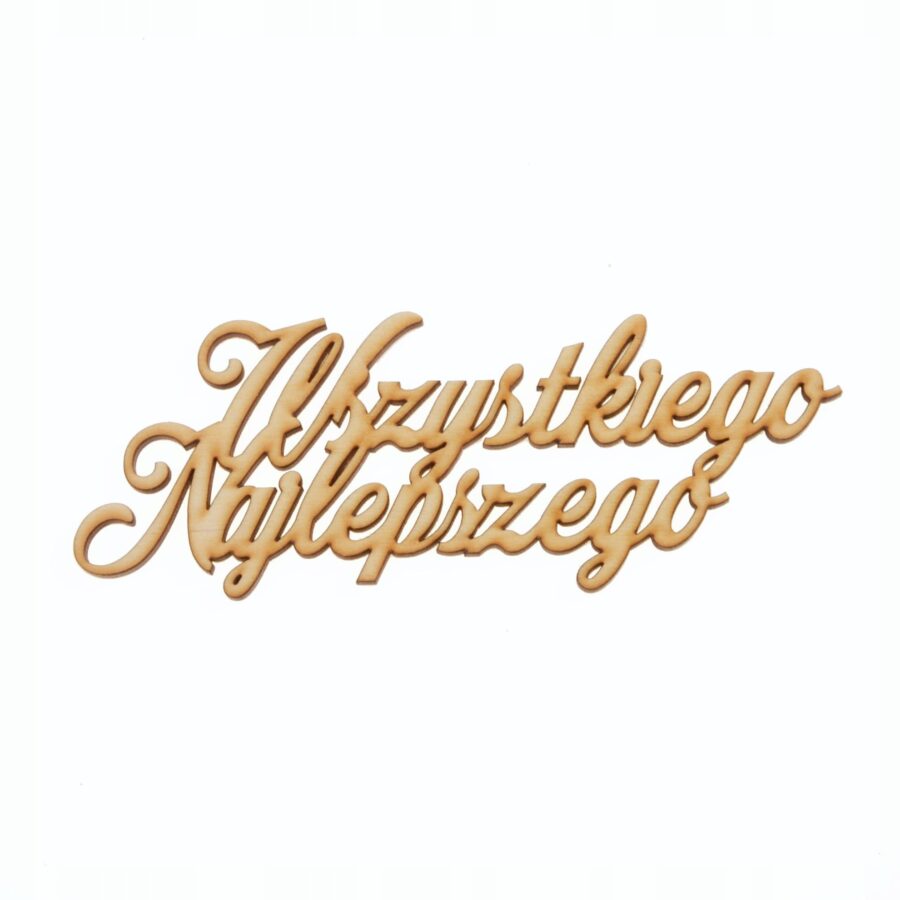 Napis "Wszystkiego Najlepszego" 