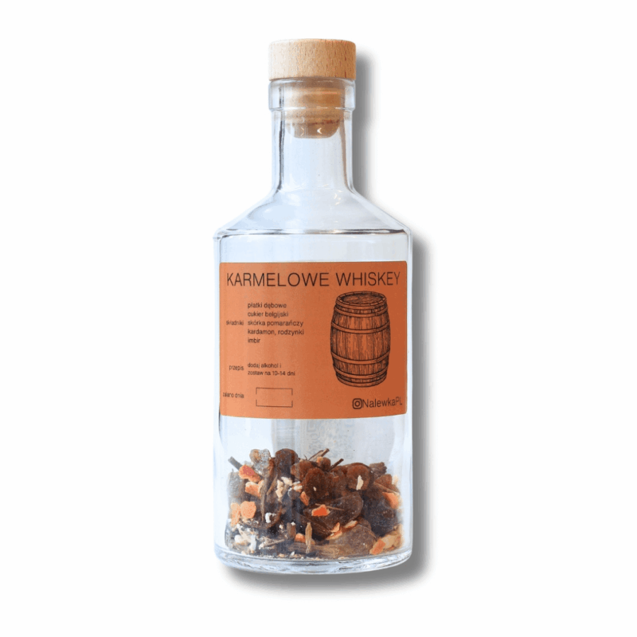 Zestaw do przygotowania nalewki o smaku ''Karmelowe Whiskey''