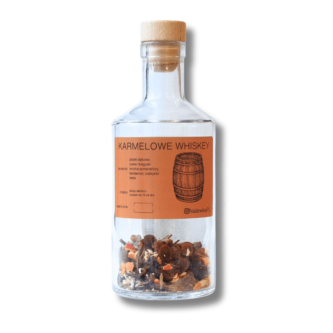 Zestaw do przygotowania nalewki o smaku ''Karmelowe Whiskey''