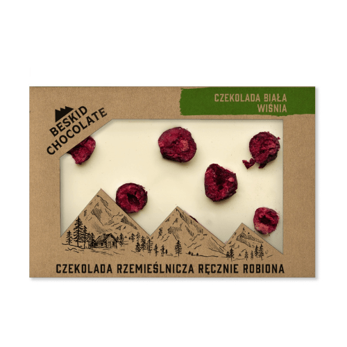 Rzemieślnicza Biała Czekolada z Wiśnią Beskid Chocolate