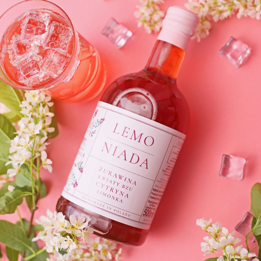 Syrop Lemoniada – Żurawina, Kwiat Bzu, Limonka