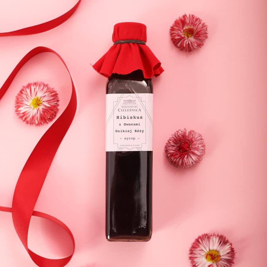 Syrop Hibiskus z Dzika Roza Manufaktura Cielesnica