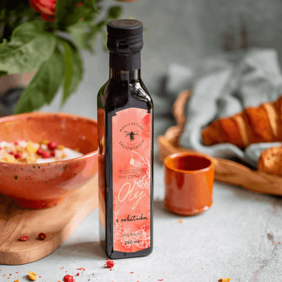 Olej z Rokitnika 250 ml – Pasieka Sadowskich