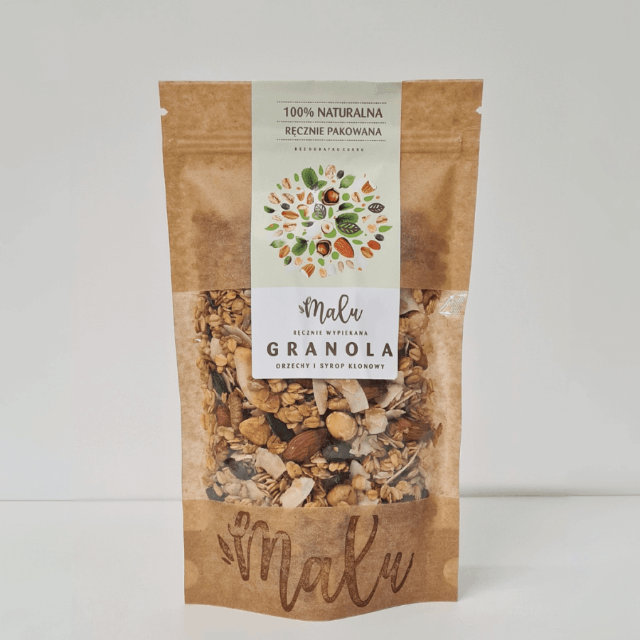 Granola Malu – Orzechy i Syrop Klonowy 360g