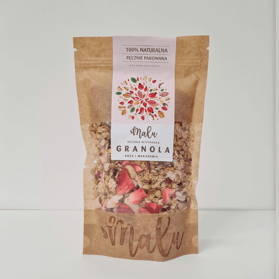Granola Malu – Róża i Makadamia 360g