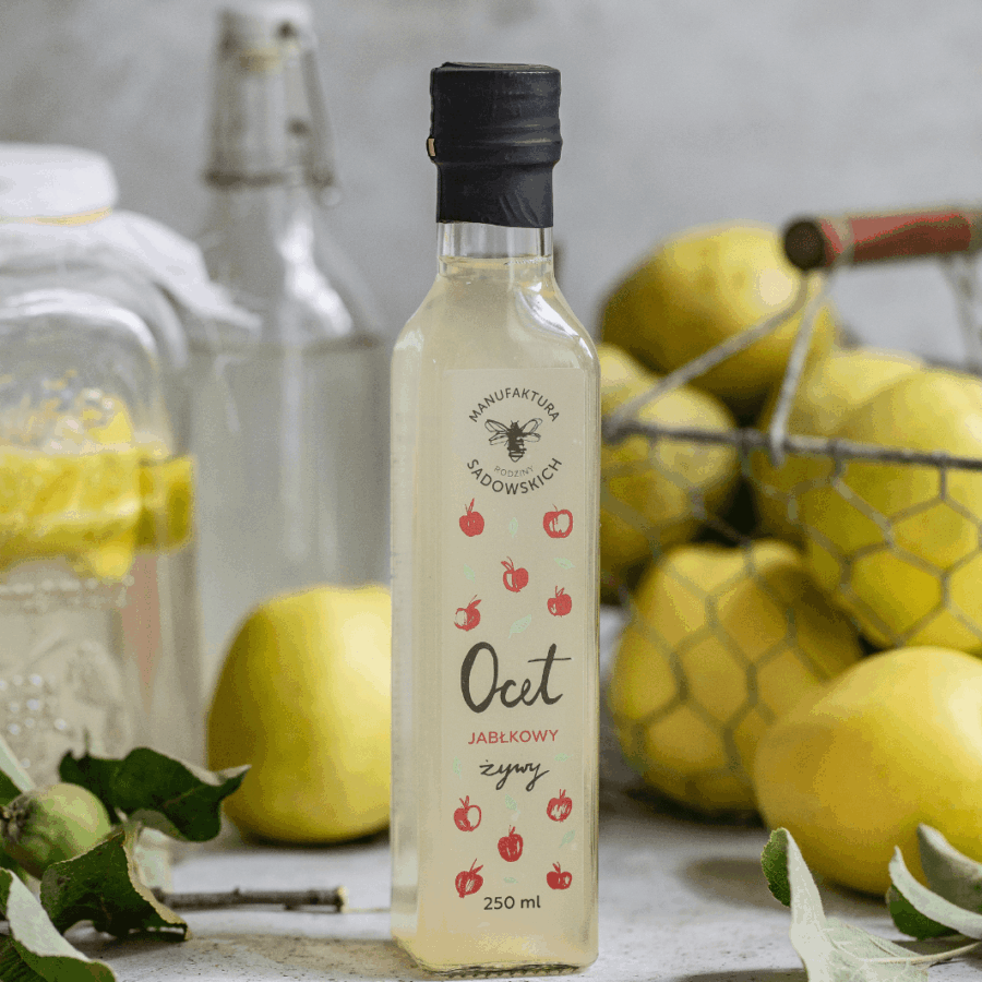 Ocet Jabłkowy 250 ml – Pasieka Sadowskich