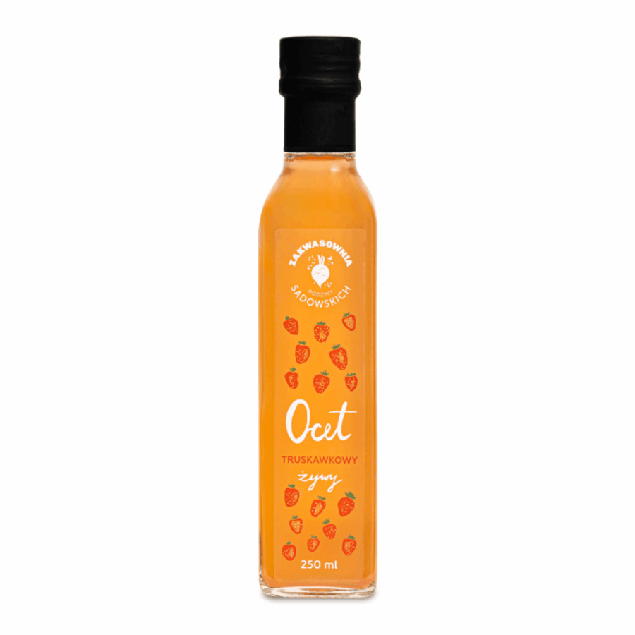 Ocet Truskawkowy 250 ml – Pasieka Sadowskich
