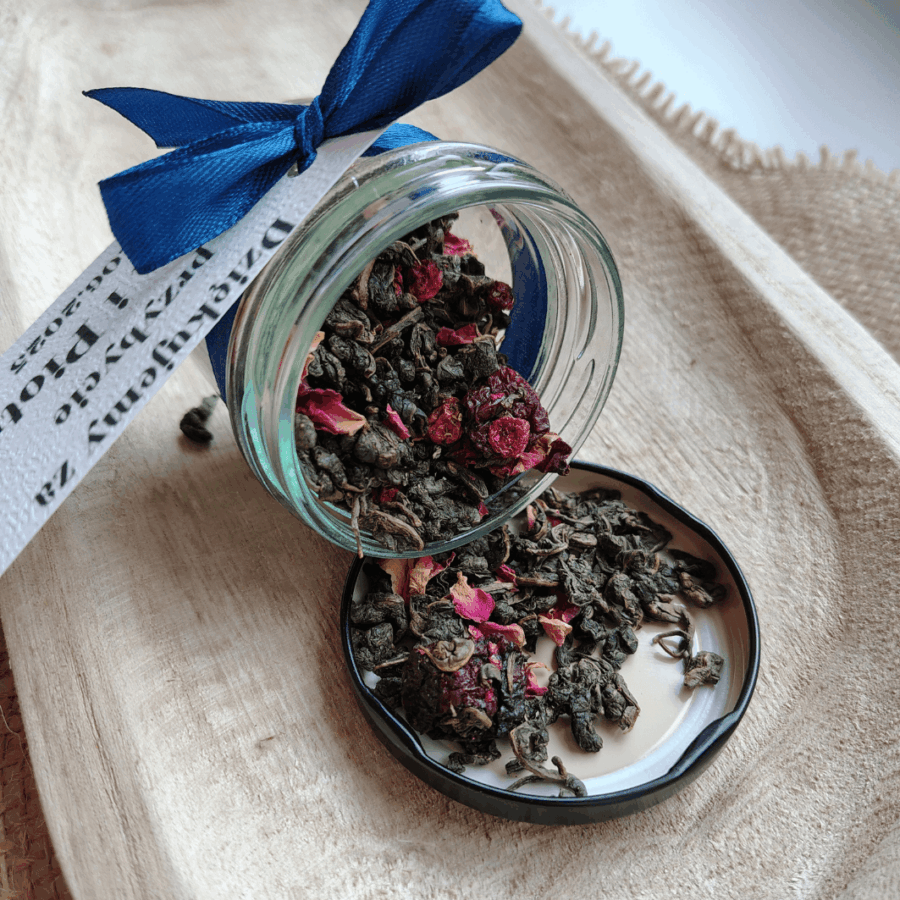Słoiczek z herbatą – eleganckie podziękowanie dla gości 120ml - obrazek 2