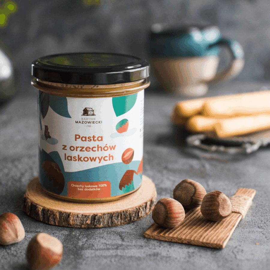 Pasta z orzechów laskowych Pasieka Bartnik Mazowiecki 300g