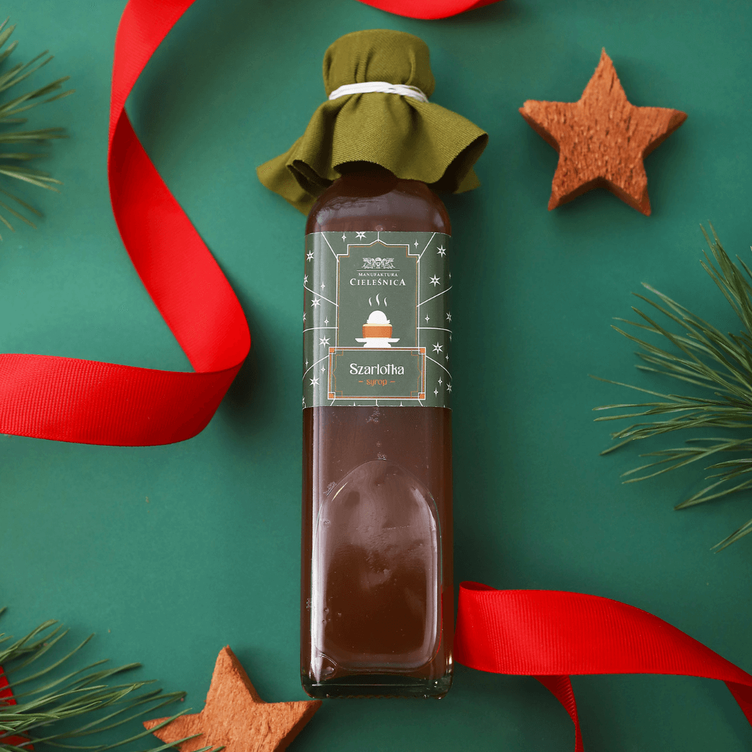 Syrop „Szarlotka z Cynamonem” – Manufaktura Cieleśnica 230ml