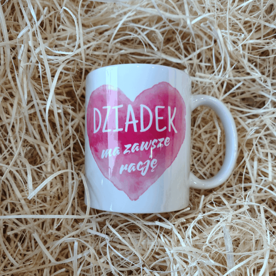 Kubek ceramiczny 330 ml „DZIADEK MA ZAWSZE RACJĘ”
