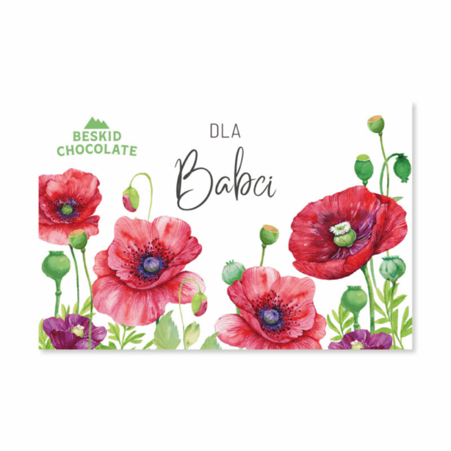 Czekolada gorzka dla Babci z truskawkami – Beskid Chocolate