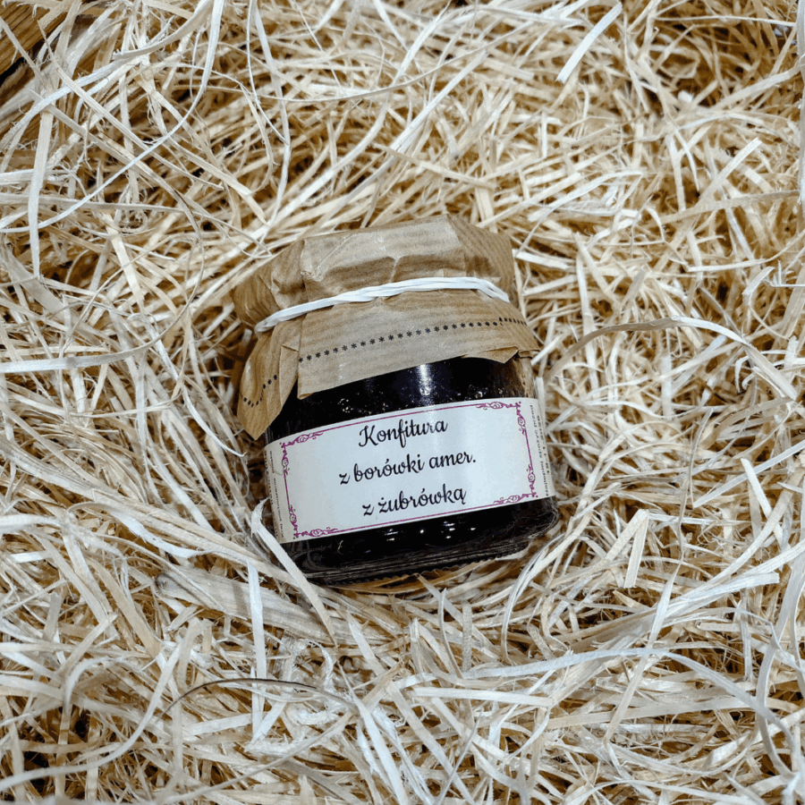 Konfitura z borówki amerykańskiej z żubrówką 200 g