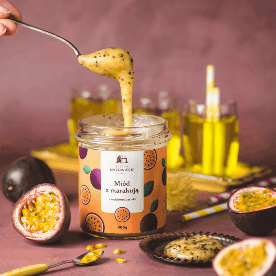 Miód z marakują – Pasieka Bartnik Mazowiecki 400 g