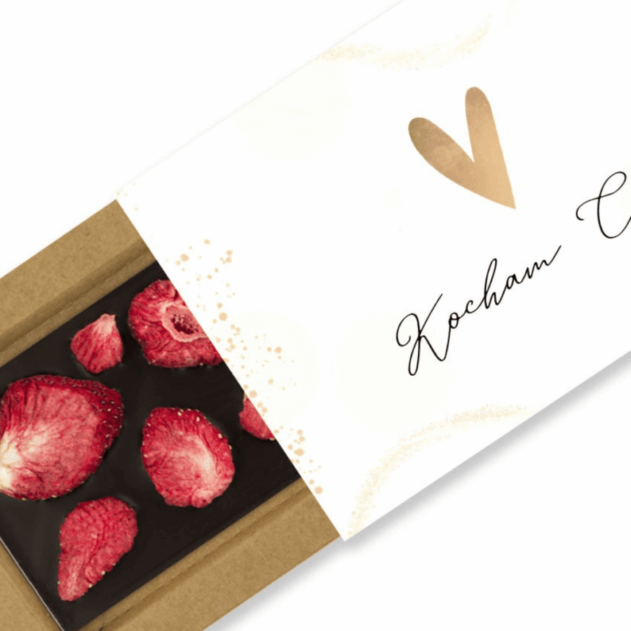 Czekolada gorzka z truskawką – Beskid Chocolate