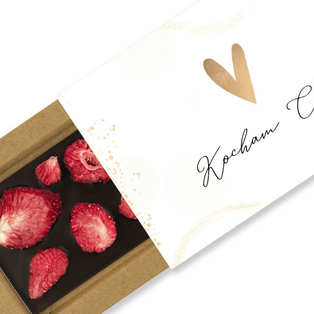 Czekolada gorzka z truskawką – Beskid Chocolate