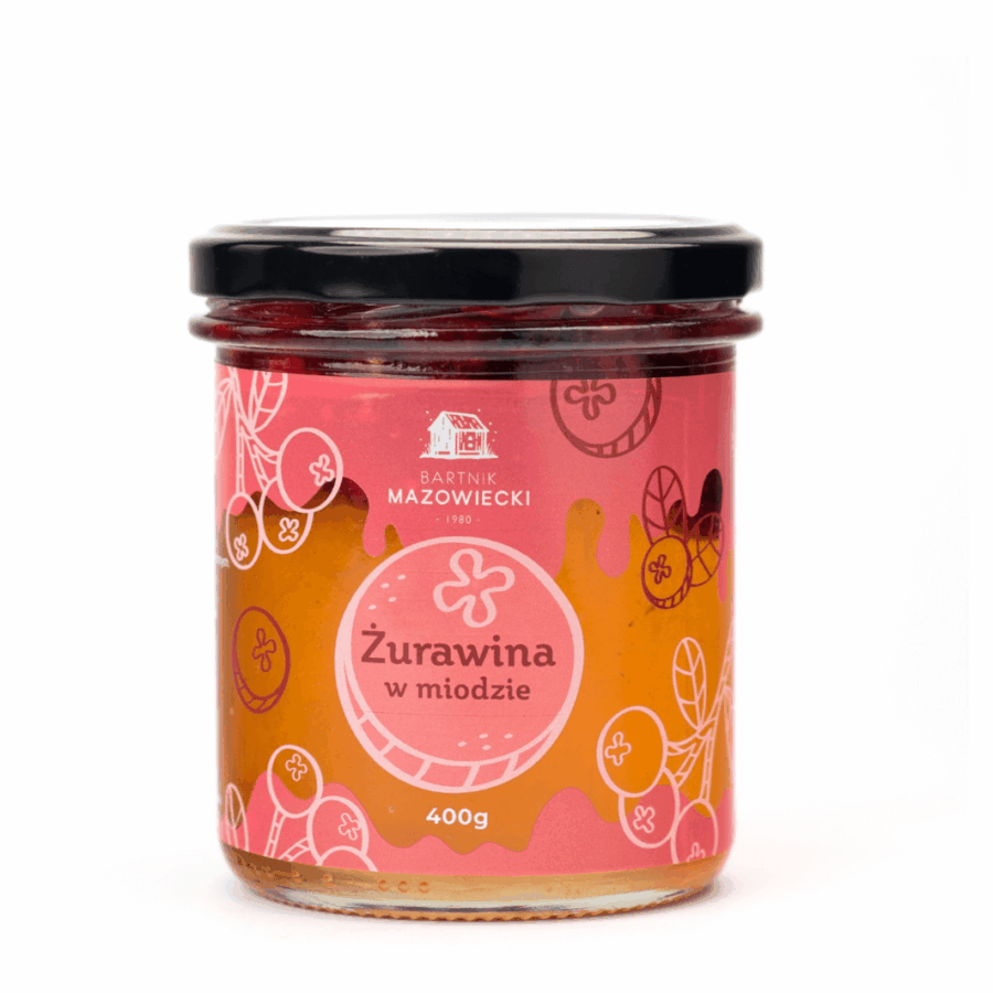 Żurawina w miodzie Pasieka Bartnik Mazowiecki 400 g
