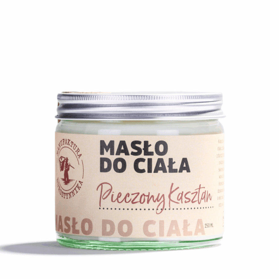 Masło do ciała Pieczone Kasztany – Manufaktura Bursztynnika 250 ml