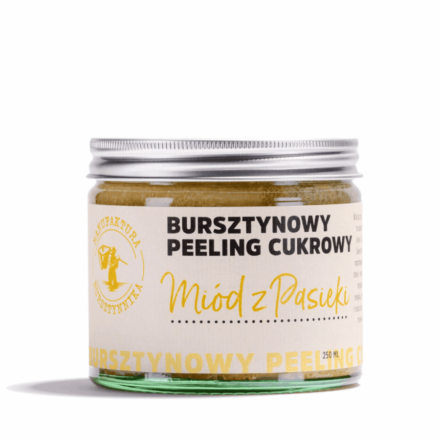 Peeling Cukrowy ''Miód z Pasieki''– Manufaktura Bursztynnika 250ml