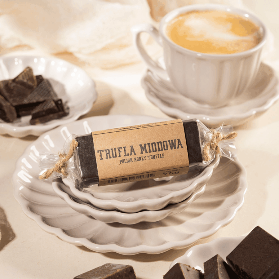Baton Trufla Miodowa z nutą brandy 75 g — Pasieka Łysoń