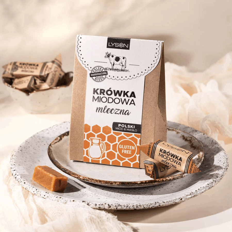 Krówka miodowa mleczna Łysoń 120 g