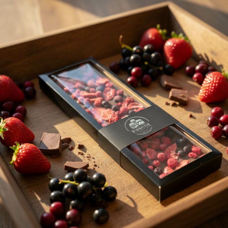 Czekolada mleczna z miksem owoców – Wykwintnie 125 g