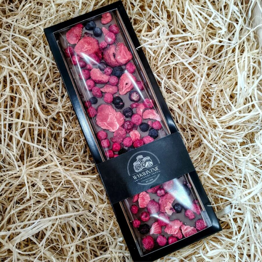 Czekolada mleczna z miksem owoców – Wykwintnie 125 g