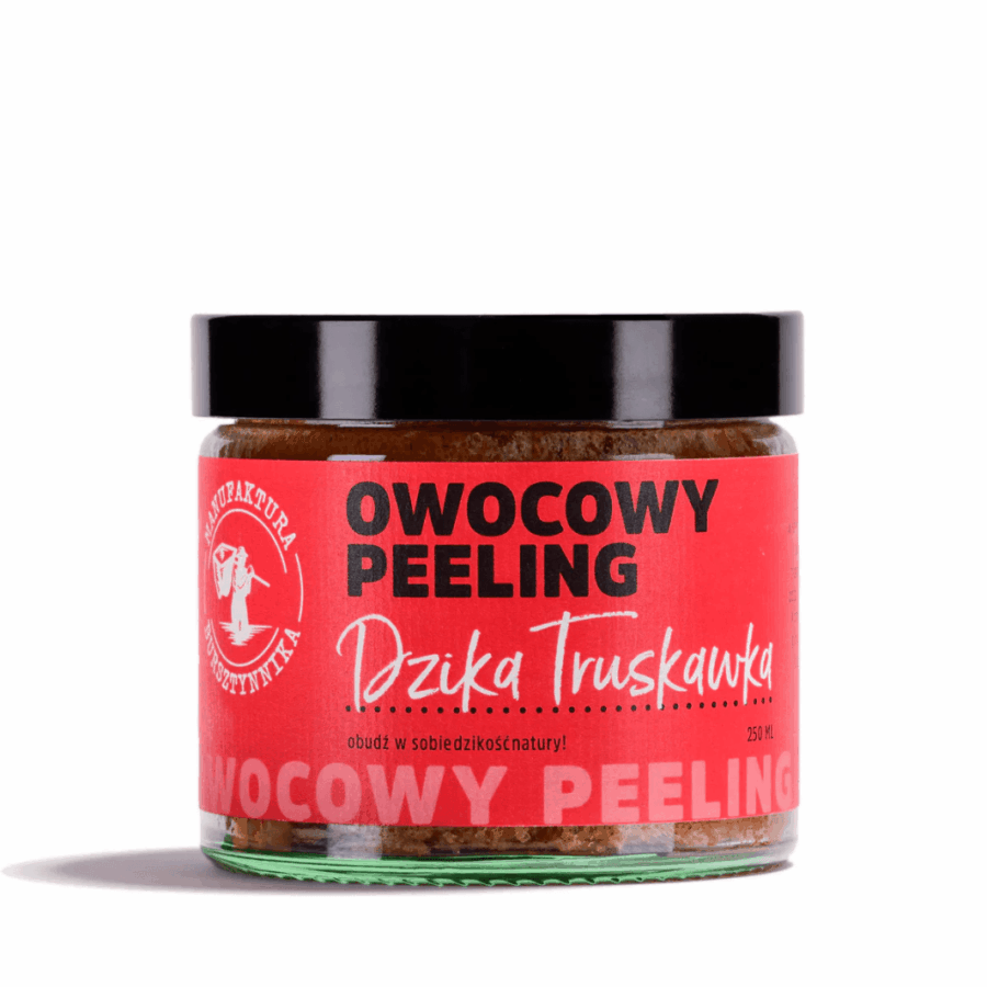 Peeling „Dzika Truskawka” – Manufaktura Bursztynnika 250 ml