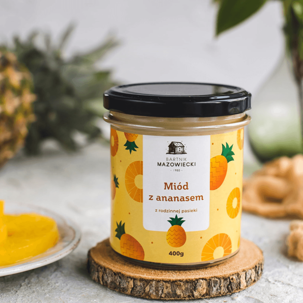 Miód z ananasem 400 g – Bartnik Mazowiecki